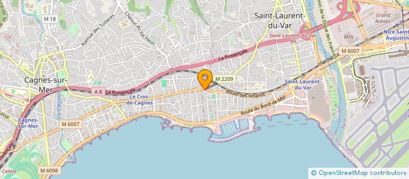 localisation de l'entreprise SCI LES MERCURIALES  SAINT-LAURENT-DU-VAR