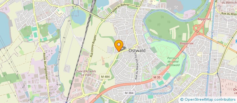 localisation de l'entreprise SCI LES MERCURIALES  OSTWALD