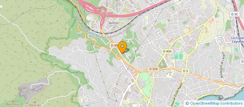 localisation de l'entreprise SCI LES MERIDIENNES INVEST  LA CIOTAT