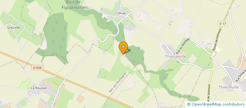 localisation de l'entreprise SCI LES MERISES  THIERGEVILLE