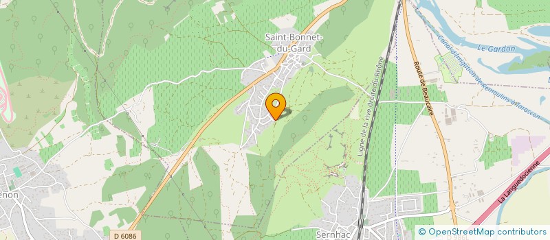 localisation de l'entreprise SCI LES MERISIERS  SAINT-BONNET-DU-GARD