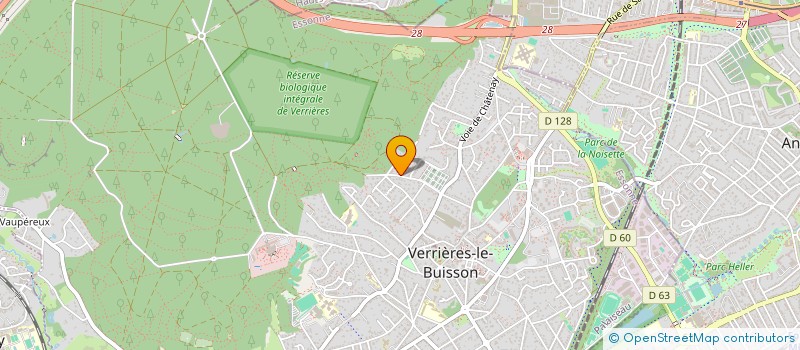 localisation de l'entreprise SCI LES MERLETTES à VERRIERES-LE-BUISSON