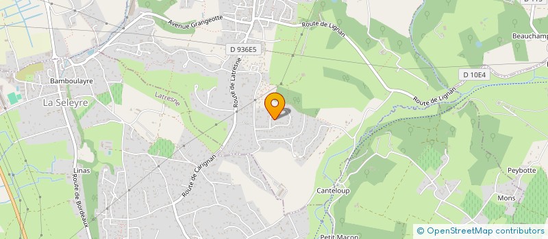 localisation de l'entreprise SCI LES MERLOTS  CARIGNAN-DE-BORDEAUX