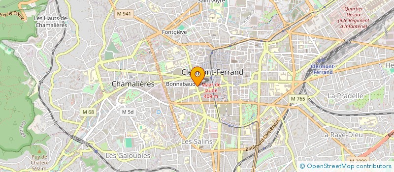 localisation de l'entreprise SCI LES MERS  CLERMONT-FERRAND