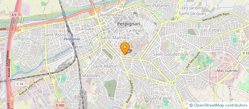 localisation de l'entreprise SCI LES MERS DU SUD à PERPIGNAN