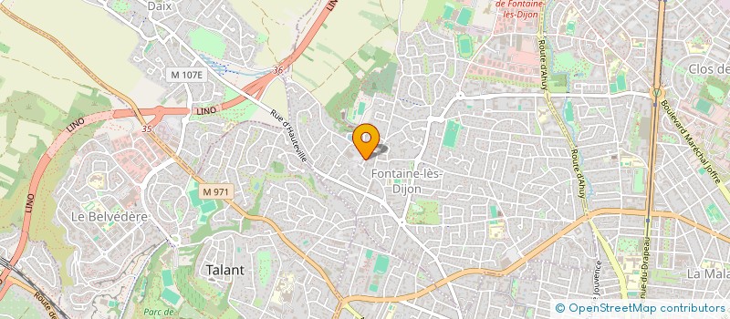 localisation de l'entreprise SCI LES MESANGES  FONTAINE-LES-DIJON