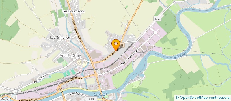 localisation de l'entreprise SCI LES MESANGES  ARC-LES-GRAY