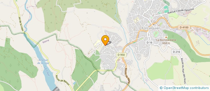 localisation de l'entreprise SCI LES MESANGES  FORCALQUIER