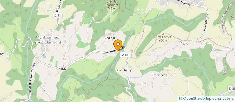 localisation de l'entreprise SCI LES MESANGES  MENTHONNEX-SOUS-CLERMONT