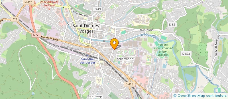 localisation de l'entreprise SCI LES MESANGES à SAINT DIE DES VOSGES