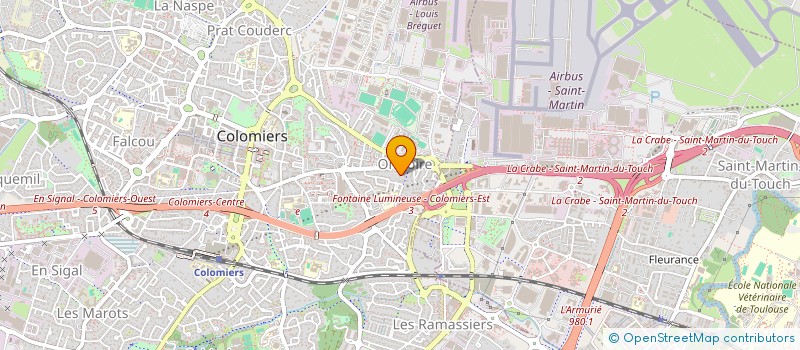 localisation de l'entreprise SCI LES MESANGES à COLOMIERS
