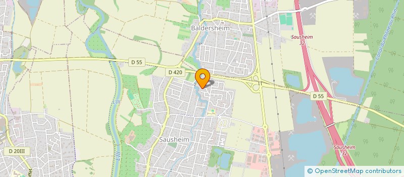 localisation de l'entreprise SCI LES MESANGES  SAUSHEIM