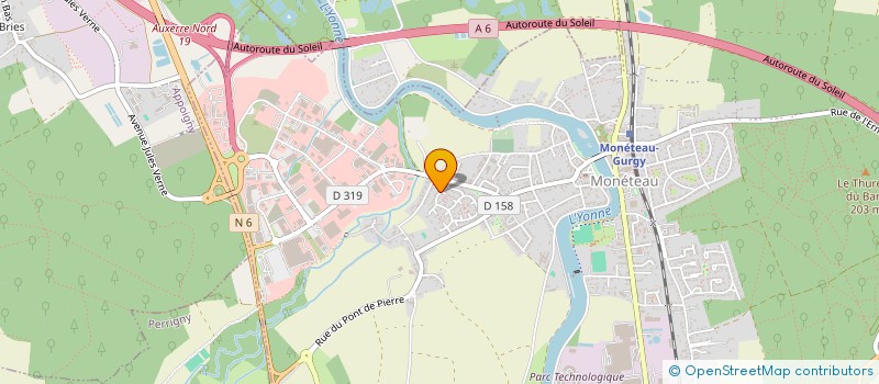 localisation de l'entreprise SCI LES MESANGES à MONETEAU
