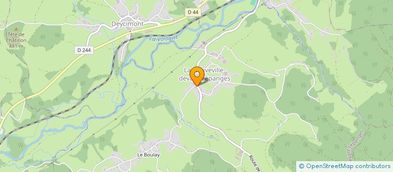 localisation de l'entreprise SCI LES MESANGES  LA NEUVEVILLE-DEVANT-LEPANGES