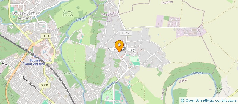 localisation de l'entreprise SCI LES MESANGES  VARENNES-JARCY