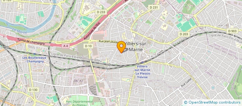 localisation de l'entreprise SCI LES MESANGES B5  VILLIERS-SUR-MARNE