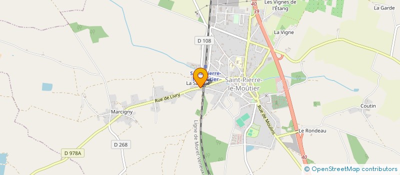 localisation de l'entreprise SCI LES MESANGES BLEUES  SAINT-PIERRE-LE-MOUTIER