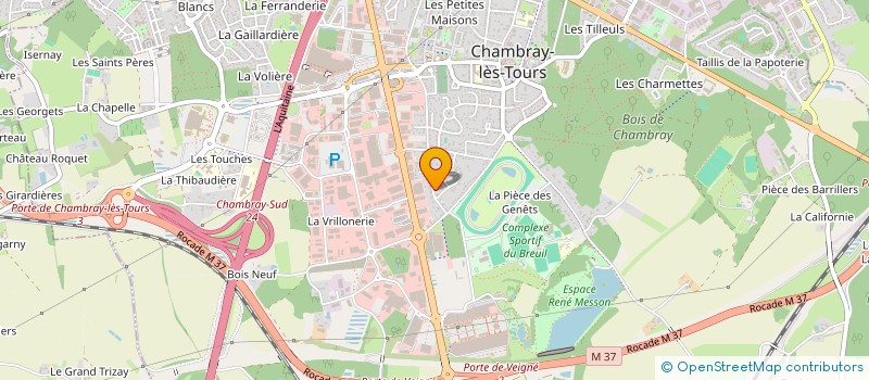 localisation de l'entreprise SCI LES MESLIERS  CHAMBRAY-LES-TOURS