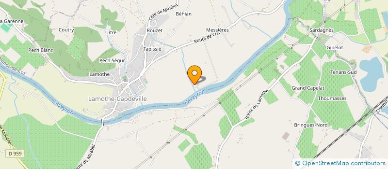 localisation de l'entreprise SCI LES MESSIERES  LAMOTHE-CAPDEVILLE