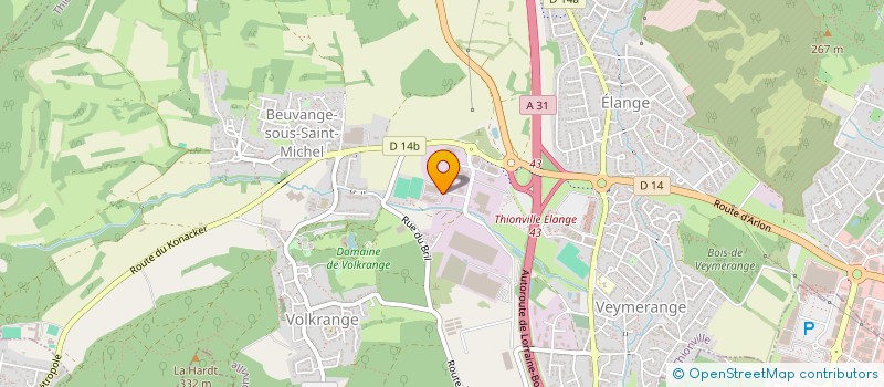 localisation de l'entreprise SCI LES METALLIERS à THIONVILLE