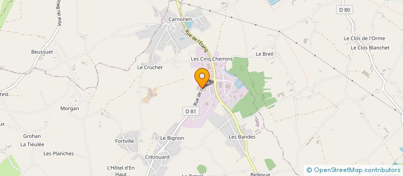 localisation de l'entreprise SCI LES METEORES à QUESSOY