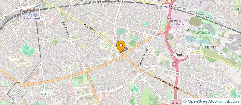localisation de l'entreprise SCI LES METIERS à ANGERS