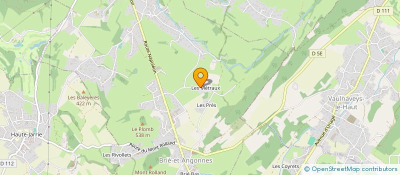 localisation de l'entreprise SCI LES METRAUX  BRIE-ET-ANGONNES