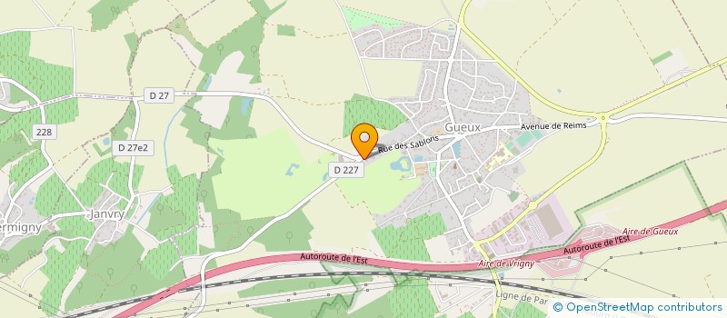 localisation de l'entreprise SCI LES MEUNIERS  GUEUX