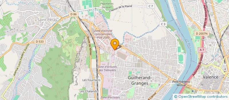 localisation de l'entreprise SCI LES MEUNIERS  SOYONS