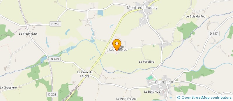 localisation de l'entreprise SCI LES MEZIERES  MONTREUIL-POULAY