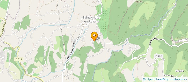 localisation de l'entreprise SCI LES MICHAUX  SAINT-ANDRE-EN-ROYANS