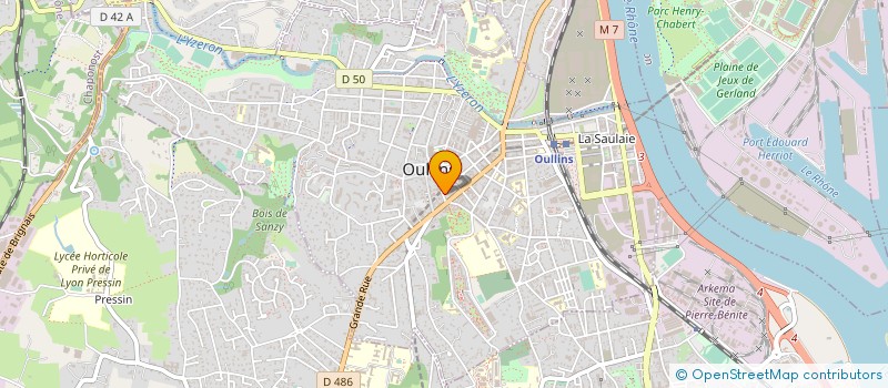 localisation de l'entreprise SCI LES MICOCOULIERS  OULLINS-PIERRE-BENITE