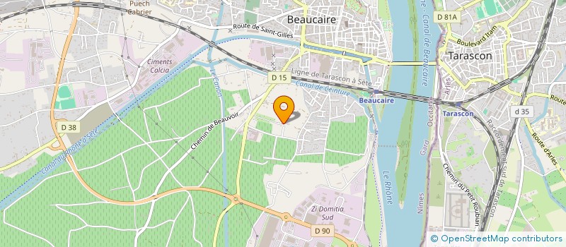 localisation de l'entreprise SCI LES MICOUCOULIERS  BEAUCAIRE