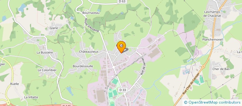 localisation de l'entreprise SCI LES MIDINETTES  GUERET