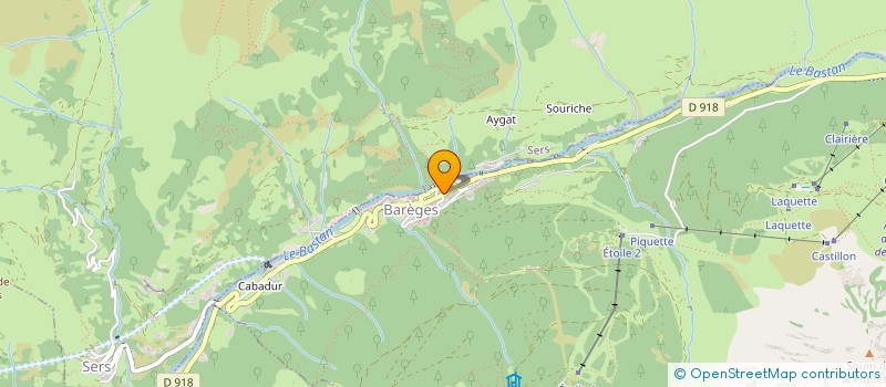 localisation de l'entreprise SCI LES MIGALETTES  BAREGES