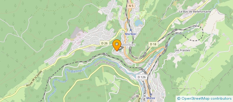 localisation de l'entreprise SCI LES MIGRATEURS  MORBIER