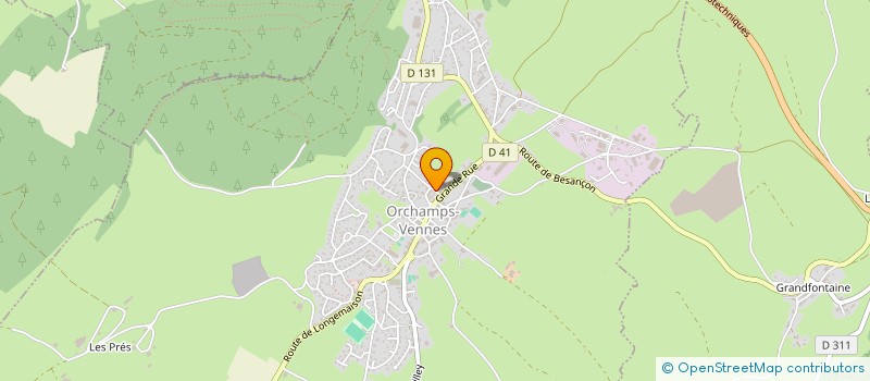 localisation de l'entreprise SCI LES MILANES  ORCHAMPS-VENNES