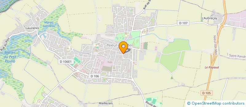 localisation de l'entreprise SCI LES MILLE FLEURS  NIEUL-SUR-MER