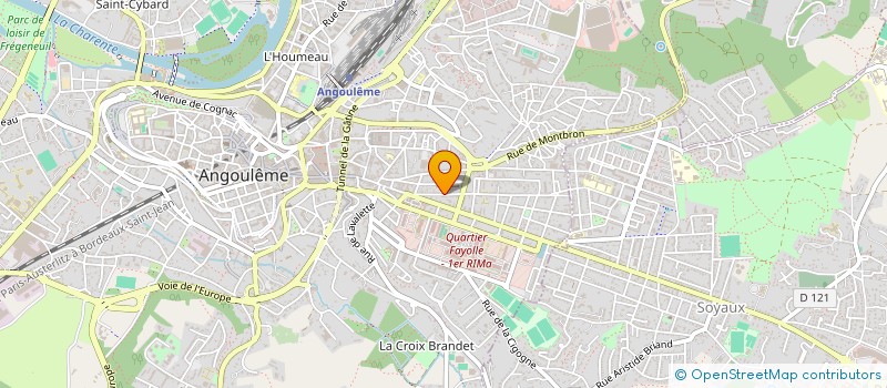localisation de l'entreprise SCI LES MILLERAUX à ANGOULEME