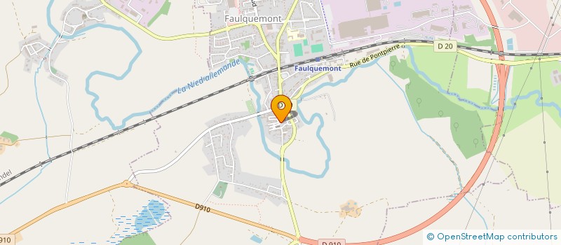 localisation de l'entreprise SCI LES MILLESIMES  FAULQUEMONT