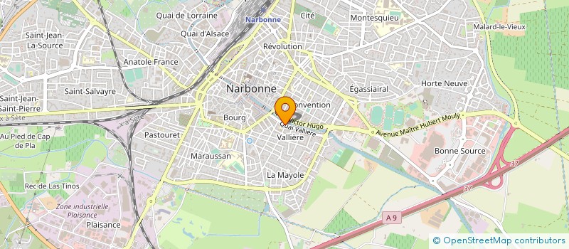 localisation de l'entreprise SCI LES MIMOS AS à NARBONNE