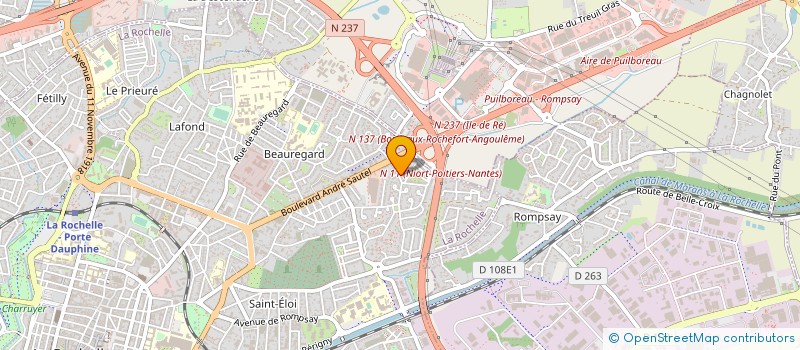 localisation de l'entreprise SCI LES MIMOSAS  LA ROCHELLE