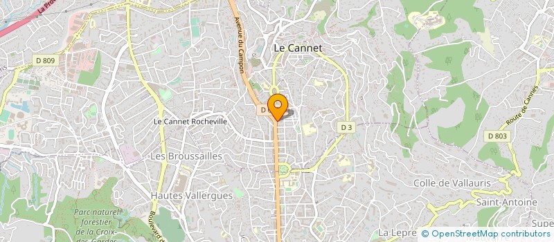 localisation de l'entreprise SCI LES MIMOSAS  LE CANNET