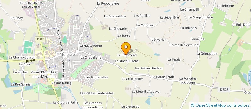 localisation de l'entreprise SCI LES MIMOSAS  MELESSE