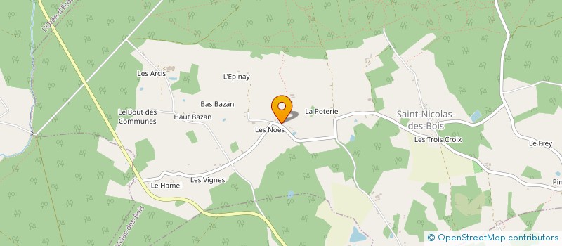 localisation de l'entreprise SCI LES MIMOSAS à SAINT-NICOLAS-DES-BOIS