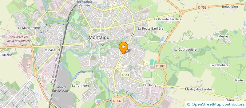 localisation de l'entreprise SCI LES MIMOSAS à MONTAIGU-VENDEE