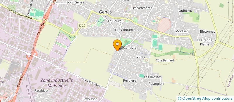 localisation de l'entreprise SCI LES MIMOSAS  GENAS