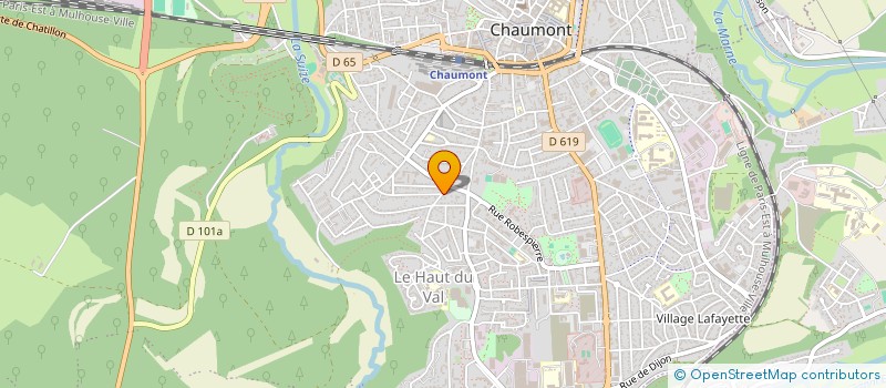 localisation de l'entreprise SCI LES MIMOSAS à CHAUMONT
