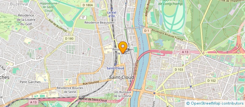 localisation de l'entreprise SCI LES MIMOSAS à SAINT-CLOUD