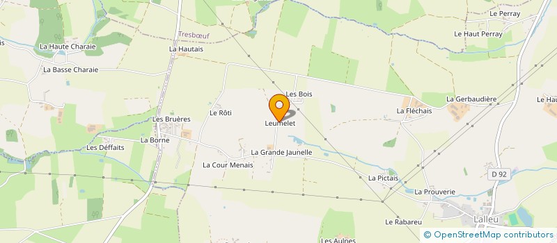 localisation de l'entreprise SCI LES MIMOSAS  LALLEU